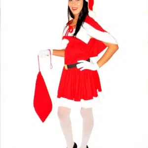 Vestido Da Mamãe Noel Adulta Noelete Fantasia Natal Completa
